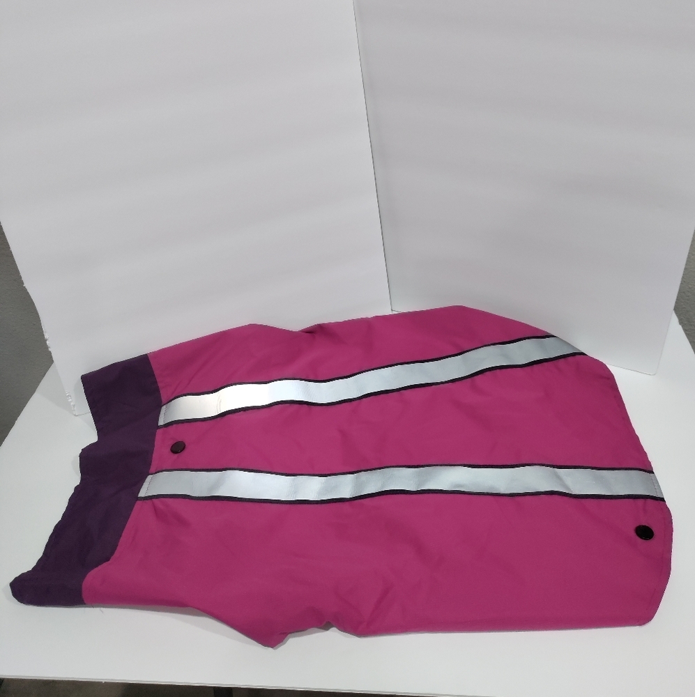 Top paw purple pink dog rain jacket